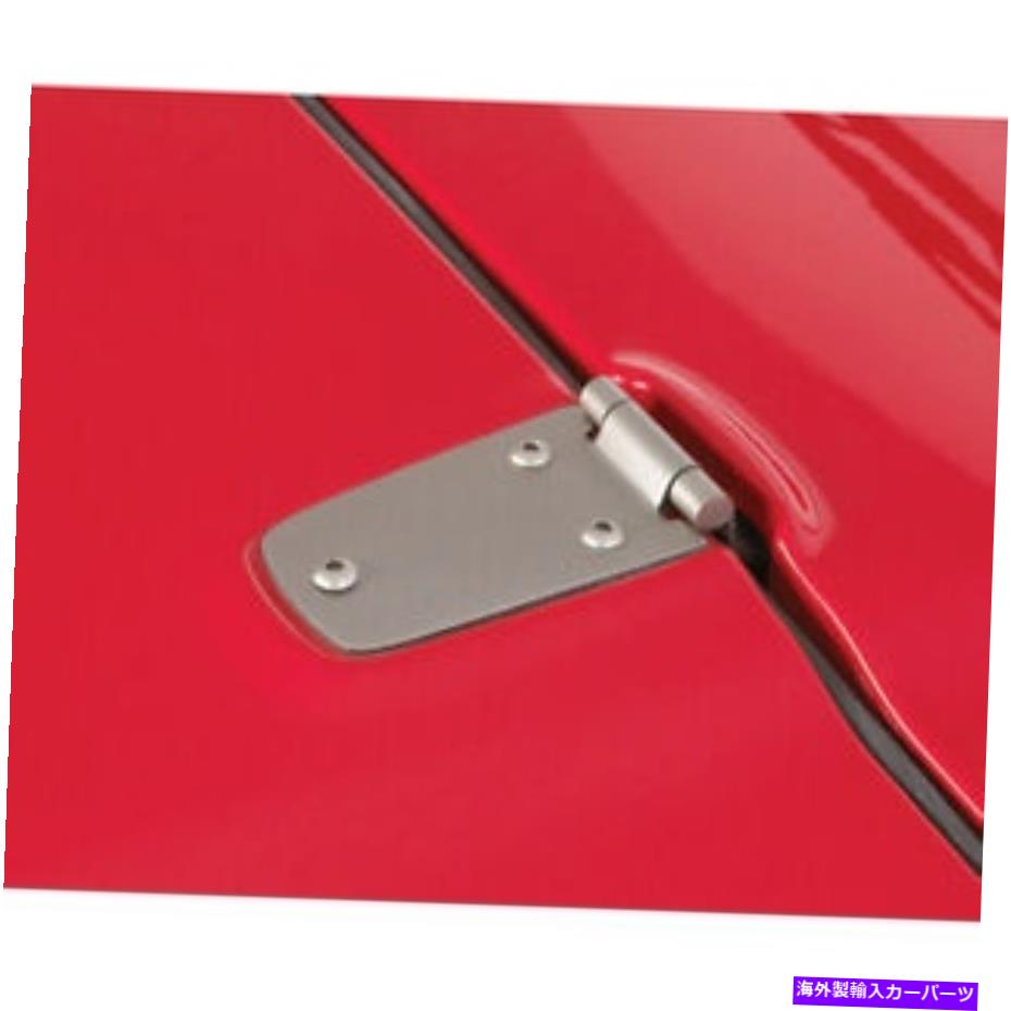 hinge ジープラングラーTJステンレスフードヒンジ11185.32に適合します Fits Jeep Wrangler TJ Stainless Hood Hinges 11185.32【並行輸入品】