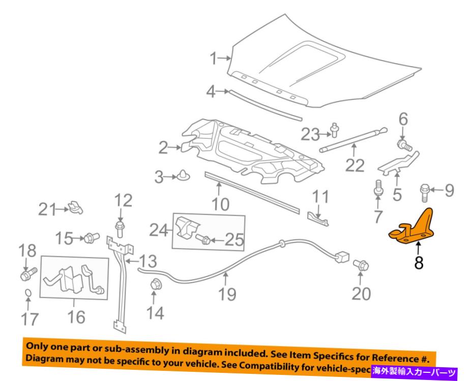 hinge GMC GM OEM 07-12 Acadia Hood-lower Hinge左25980839 GMC GM OEM 07-12 Acadia Hood-Lower Hinge Left 25980839【並行輸入品】