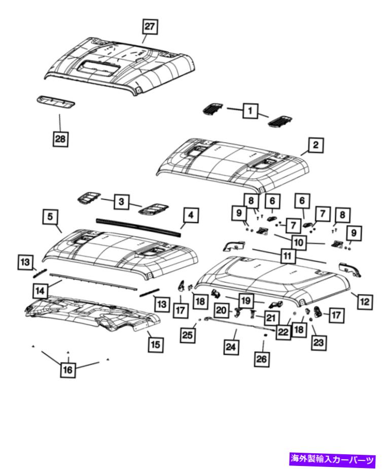 hinge 本物のモーパーフードヒンジ68281884AC Genuine Mopar Hood Hinge 68281884AC【並行輸入品】