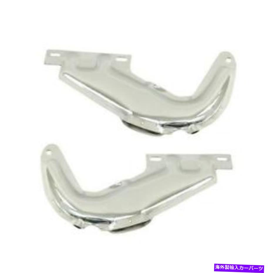 hinge クロムフロントフードヒンジ、ペア CHROME FRONT HOOD HINGE, PAIR【並行輸入品】