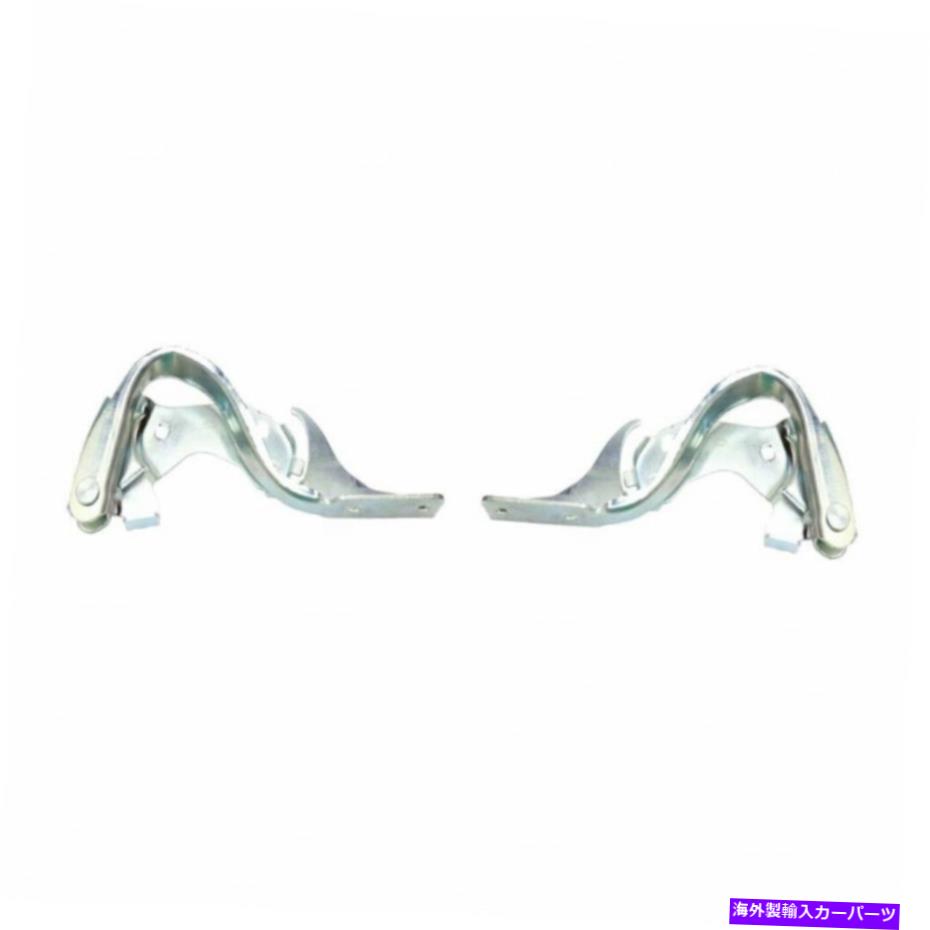hinge フィアット500 2012-2019フードヒンジアセンブリドライバーと乗客側のペア For Fiat 500 2012-2019 Hood Hinge Assembly Driver and Passenger Side Pair【並行輸入品】
