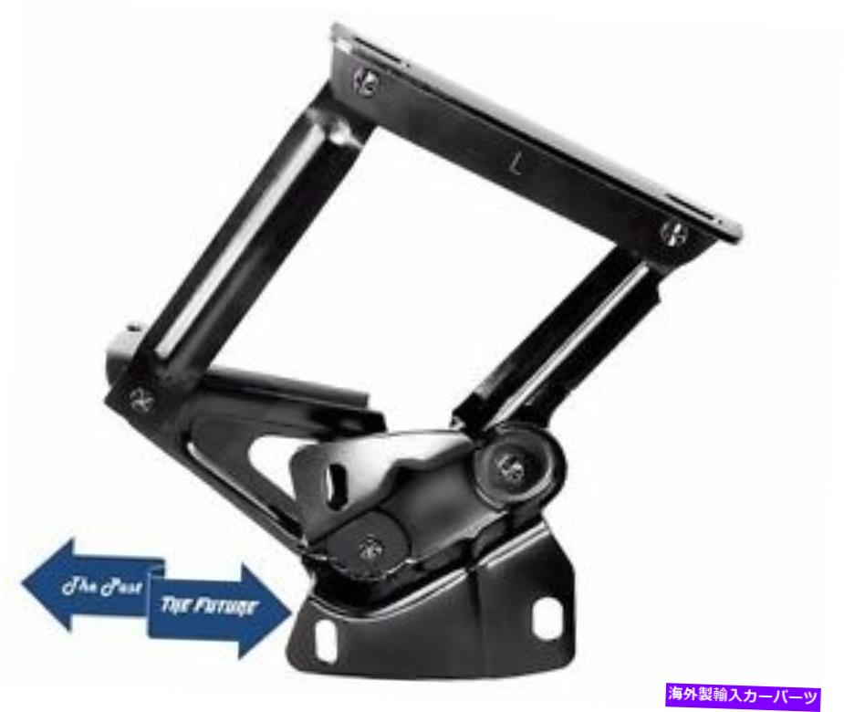 hinge フードヒンジ - 左（プレミアム品質）厚いスチール長いリベット64 65 66マスタング Hood Hinge - Left (Premium Quality) Thicker Steel Longer Rivets 64 65 66 Mustang【並行輸入品】