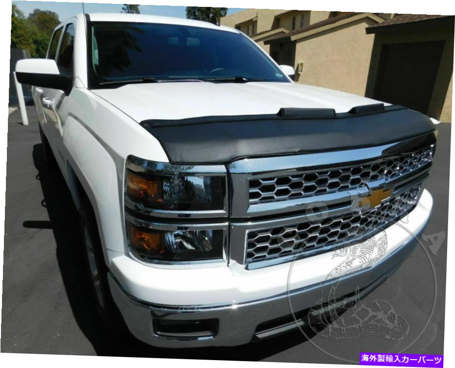 カーカバー シボレーのシボレーシボレーシルバラド2014 2015 14 15のカーボンネットフードブラジャー Car Bonnet Hood Bra For CHEVROLET CHEVY SILVERADO 2014 2015 14 15【並行輸入品】｜Us Custom Parts Shop USDM 40,541円