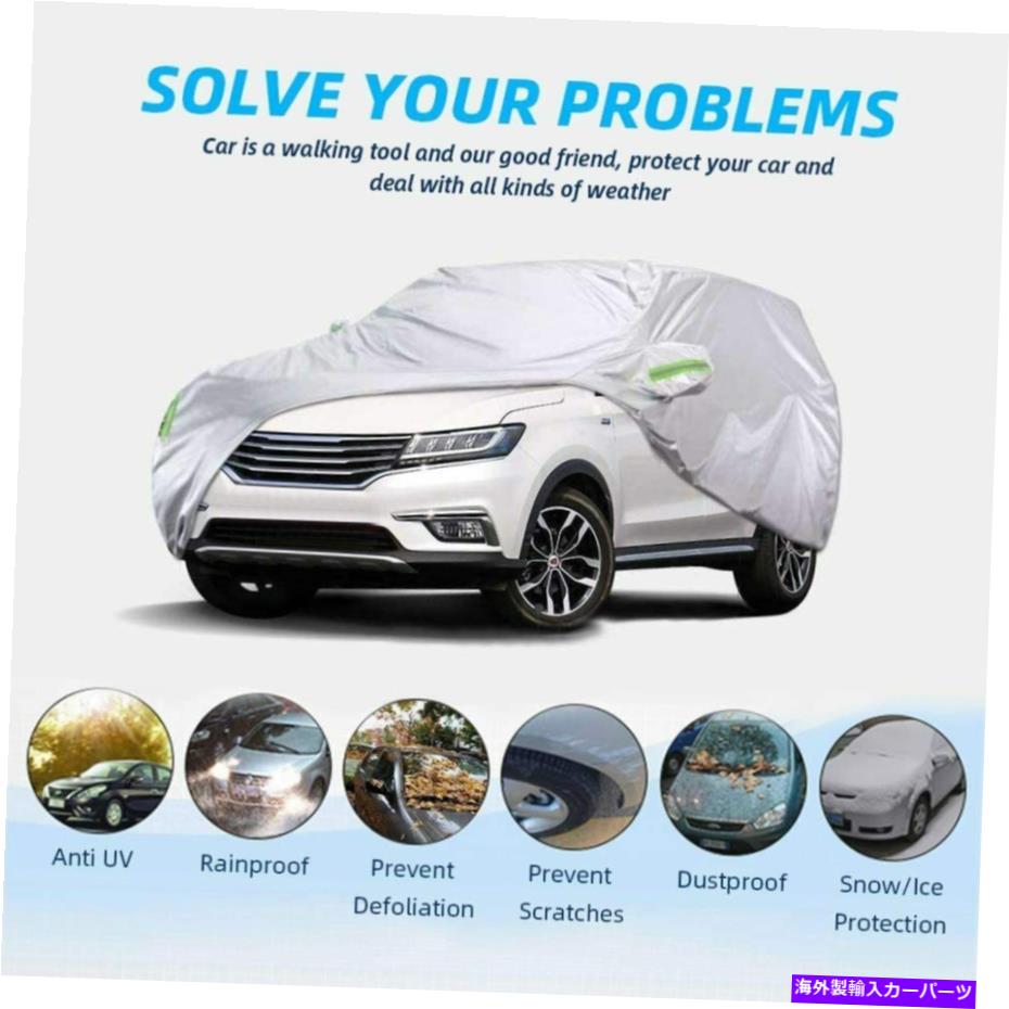 カーカバー 6層すべての気象車カバー100％防水屋外UV雨雪防止 6 Layers All Weather Car Cover 100% Waterproof Outdoor UV Rain Snow Protection【並行輸入品】