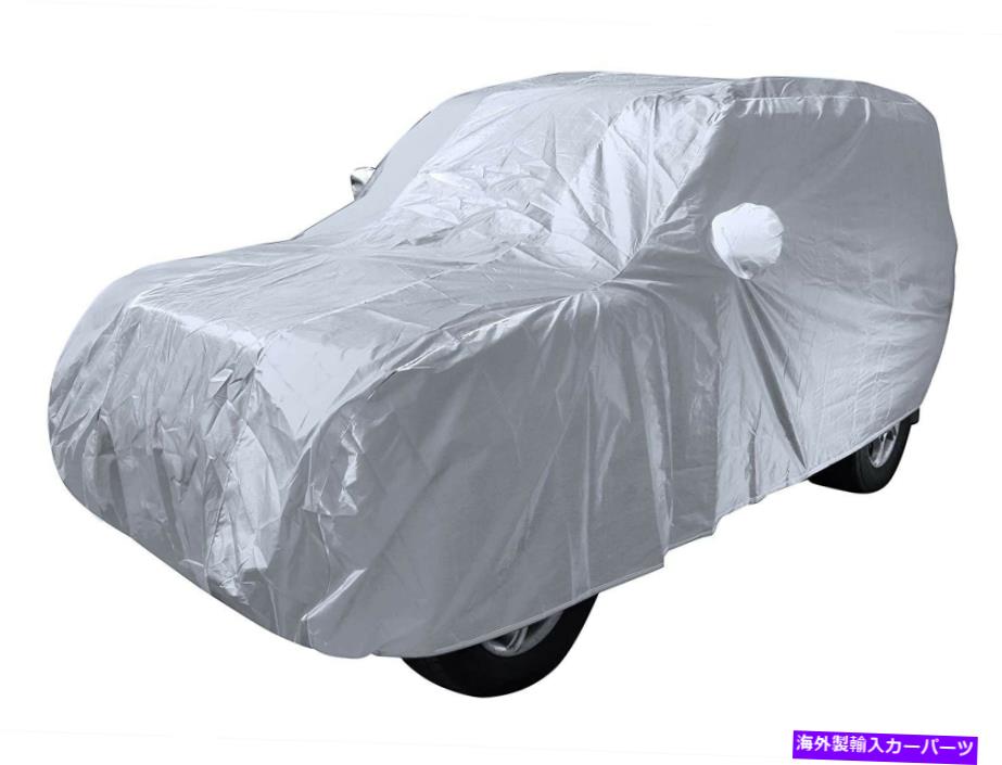 カーカバー ダストプルーフカバーシルバー＆UV保護マヒンドラスコーピオタール車用のポリコーティング Dustproof Cover Silver & UV Protection Poly Coated For Mahindra Scorpio Thar Car【並行輸入品】