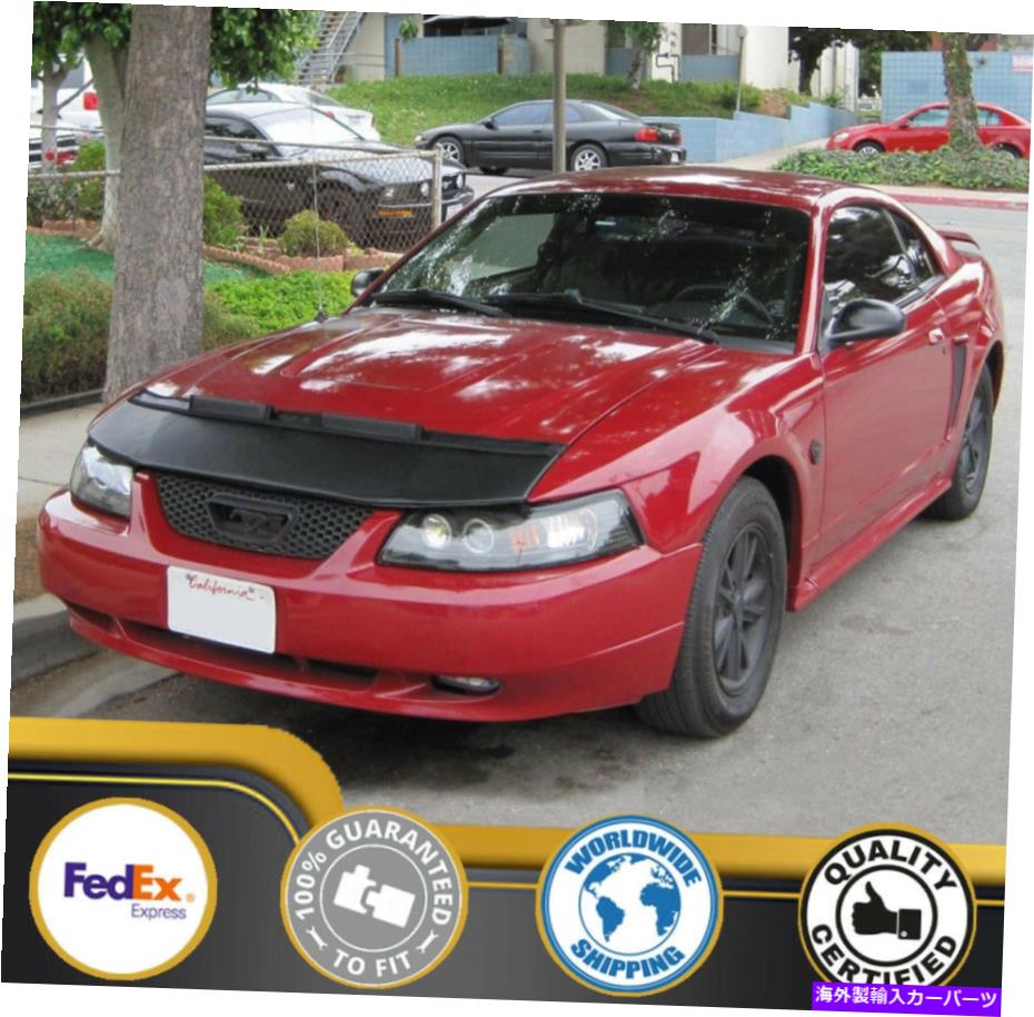 カーカバー Ford Mustang 1999 2000 2001 2002 2003 2004のカーボンネットフッドブラジャー Car Bonnet Hood Bra For Ford Mustang 1999 2000 2001 2002 2003 2004【並行輸入品】
