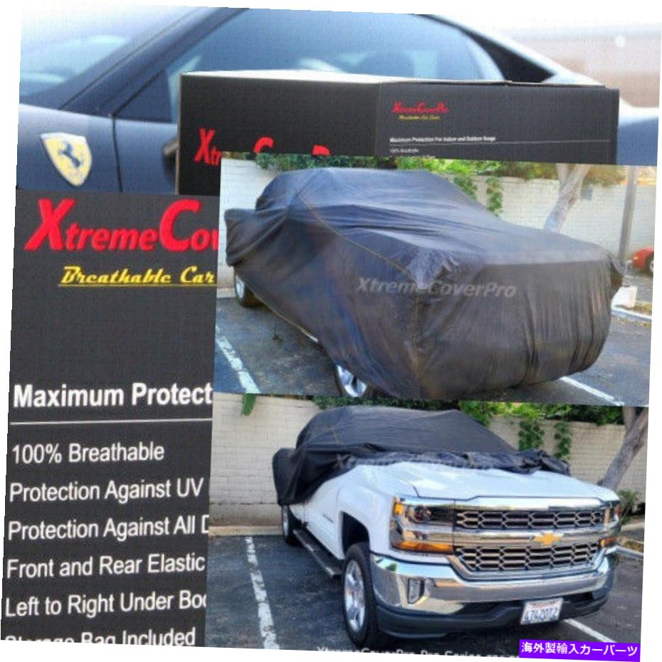 カーカバー 2001 2002シボレーシルバラード1500クルーキャブ6.5フィートベッドトラックカバー付きフリース 2001 2002 Chevy Silverado 1500 Crew Cab 6.5ft Bed Truck cover w/ fleece【並行輸入品】