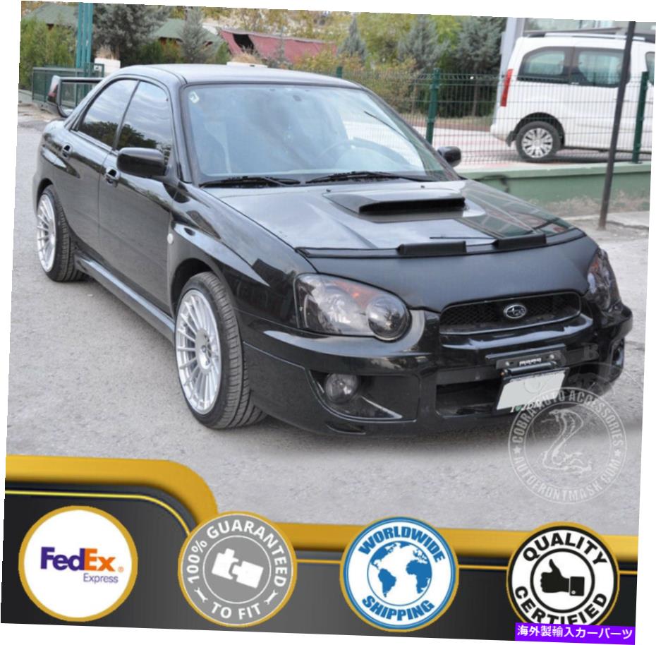 カーカバー Subaru Impreza 2004 2005 04 05のためのカーボンネットブラジャー Car Bonnet Hood Bra For SUBARU IMPREZA 2004 2005 04 05【並行輸入品】