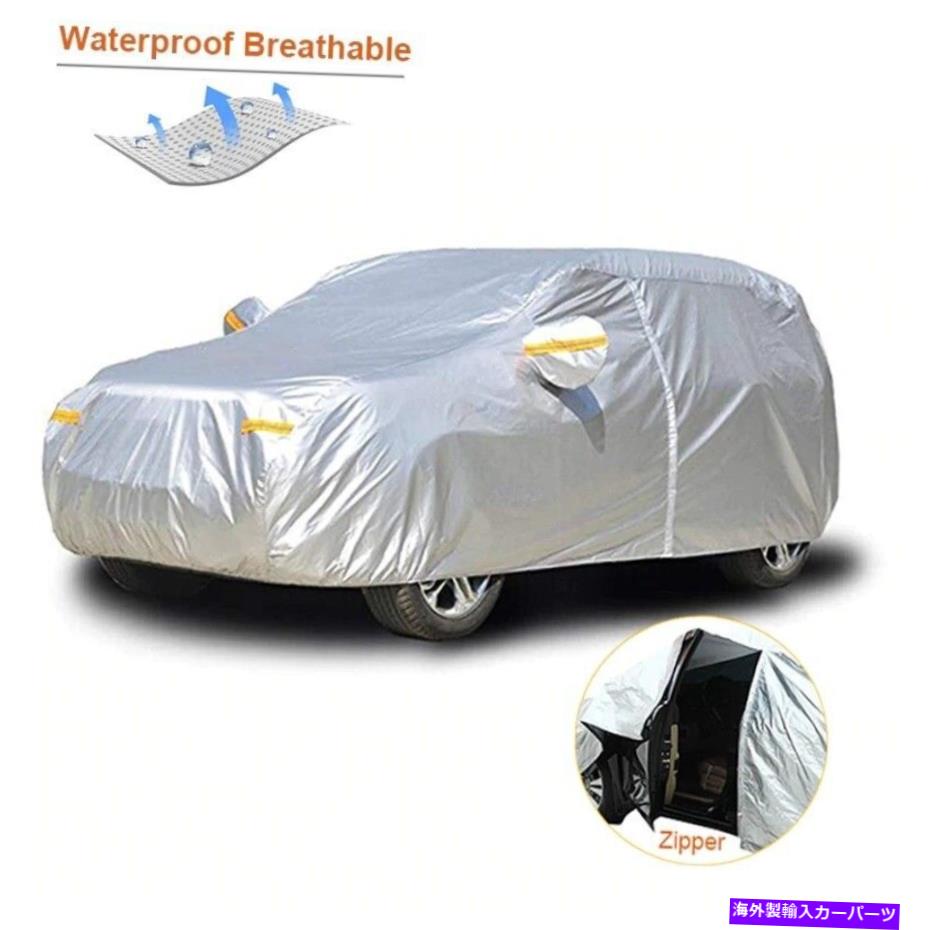 カーカバー 防水車カバー屋外日焼け防止リフレクターダストレインスノーSUVセダン Waterproof Car Cover Outdoor Sun Protection Reflector Dust Rain Snow Suv Sedan【並行輸入品】