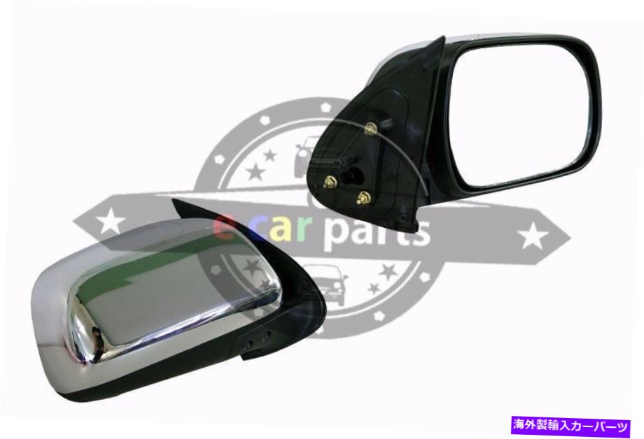 USミラー トヨタ・ハイラックス04/2005- 2011年8月右側のドアミラーマニュアルクロム TOYOTA HILUX 04/2005 - 8/2011 RIGHT SIDE DOOR MIRROR MANUAL CHROME【並行輸入品】