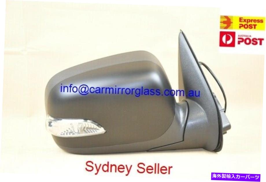 USミラー ホールデンロデオRA 2003-2008右側の新しいドアミラー（ブラックエレクトリック、Wライト NEW DOOR MIRROR FOR HOLDEN RODEO RA 2003-2008 RIGHT SIDE (BLACK ELECTRIC,W LIGHT【並行輸入品】