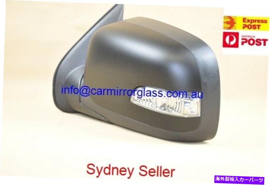 USミラー ホールデンロデオRA 2003-2008左側の新しいドアミラー（黒、電気、Wライト NEW DOOR MIRROR FOR HOLDEN RODEO RA 2003-2008 LEFT SIDE (BLACK, ELECTRIC,W LIGHT【並行輸入品】
