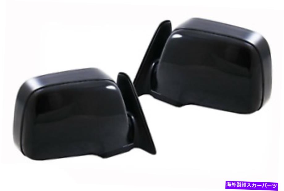 USミラー フィットトヨタランドクルーザー80シリーズマニュアルドアミラーペア90-98ブラック fit Toyota Landcruiser 80 Series MANUAL Door Mirror PAIR 90-98 Black【並行輸入品】