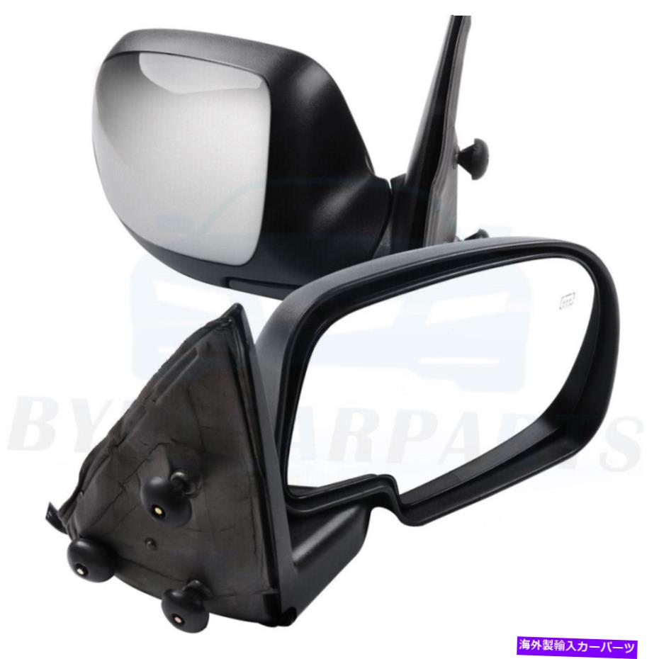 USミラー 1999-02シボレーGMC加熱パワートラックのクロムサイドビューエクステリアミラー Chrome Side View Exterior Mirrors For 1999-02 Chevy GMC Heated Power Truck【並行輸入品】