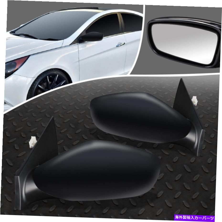 USミラー 11-14のSonata OEスタイルの折りたたみ+パワー調整ペア後部ビューサイドドアミラー FOR 11-14 SONATA OE STYLE FOLDING+POWERED ADJUST PAIR REAR VIEW SIDE DOOR MIRROR【並行輸入品】