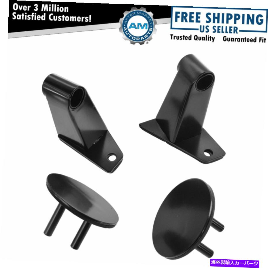USミラー OEM 102504RRミラーリロケーションブラケットブラックキットラングラーJKモーパルのためのセット OEM 102504RR Mirror Relocation Bracket Black Kit Set for Wrangler JK Mopar New【並行輸入品】