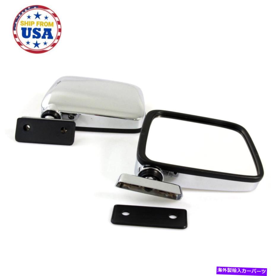 USミラー datsun 120y 520 521 620 720 B310ピックアップトラック60-89フィットクロムドアミラーペア DATSUN 120Y 520 521 620 720 B310 PICKUP TRUCK 60-89 FITS CHROME DOOR MIRROR PAIR【並行輸入品】