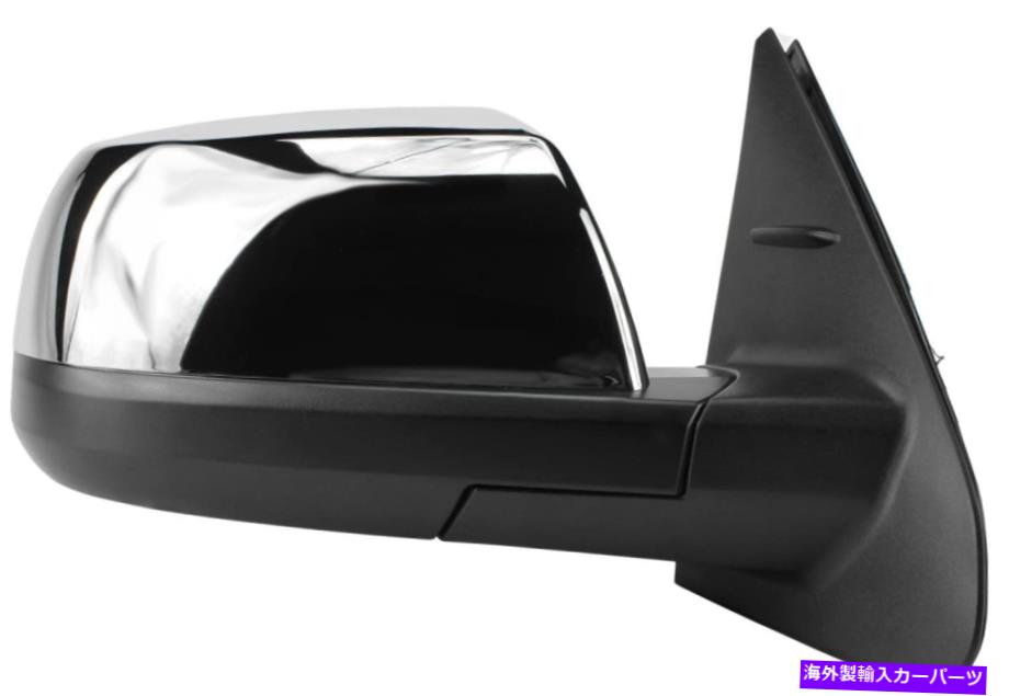USミラー 14-19トヨタツンドラフィットシステム乗客右サイドミラーブラックw/クロムカバー 14-19 Toyota Tundra Fit System Passenger Right Side Mirror Black w/ Chrome Cover【並行輸入品】