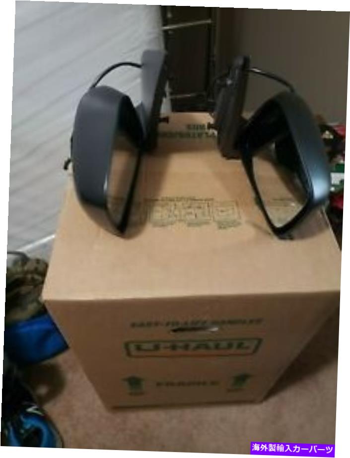 USミラー Dodge RAM 2012サイドビューミラーマニュアルはテクスチャ左と右ペアを裏返します Dodge Ram 2012 Side View Mirrors Manual Flip Up Textured Left & Right pair【並行輸入品】