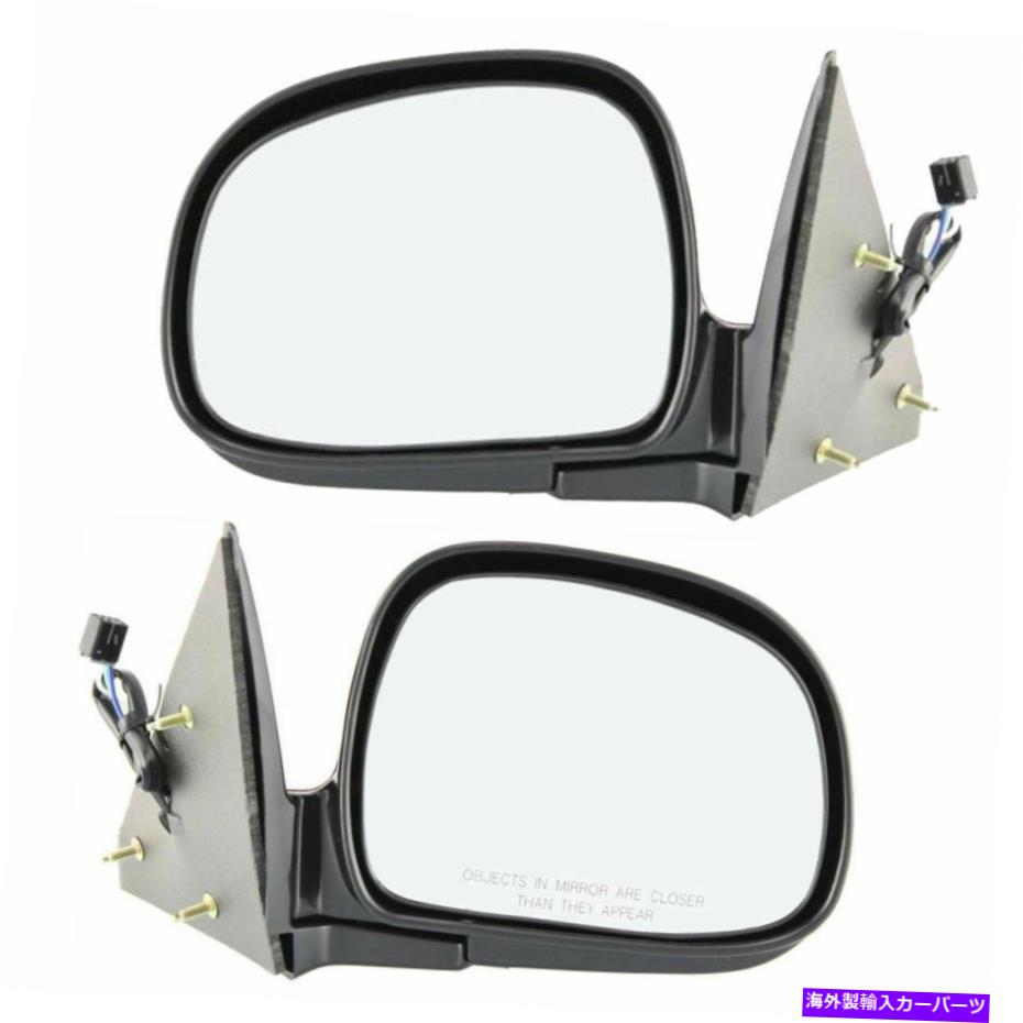 USミラー 2 LH＆RHサイドの非加熱パワーミラーの新しいセットBlazer S10 Envoy XL XUV New Set Of 2 LH & RH Side Non Heated Power Mirror Fits Blazer S10 Envoy XL XUV【並行輸入品】