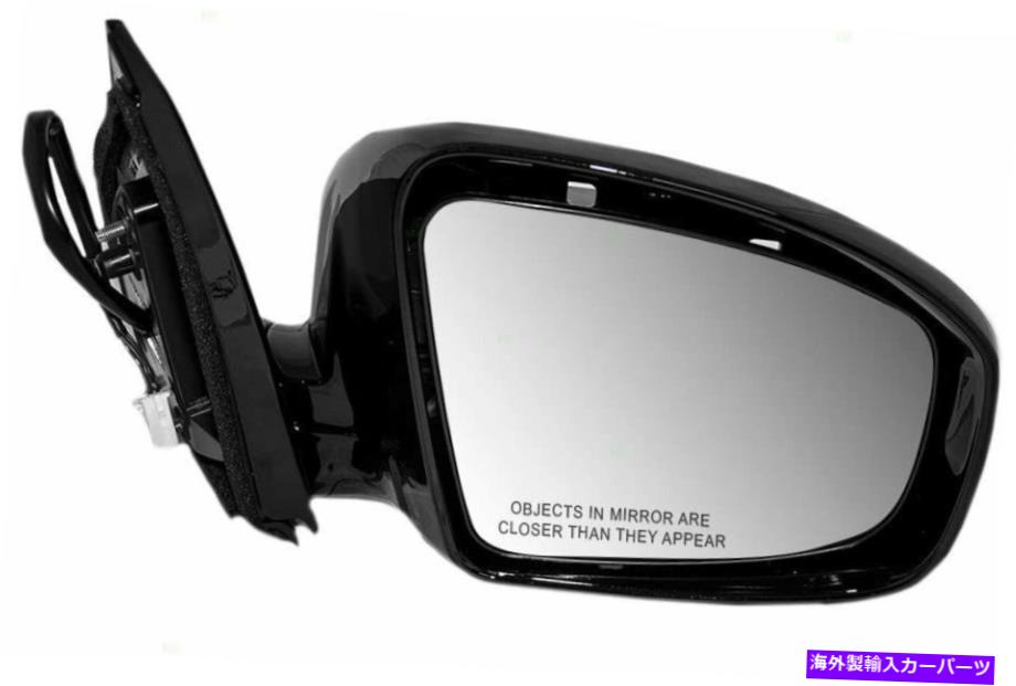 USミラー 09-14のブロックパワーミラーグラス Brock Power Mirror Glass for 09-14 Nissan Murano Passenger Paint To Match Black【並行輸入品】