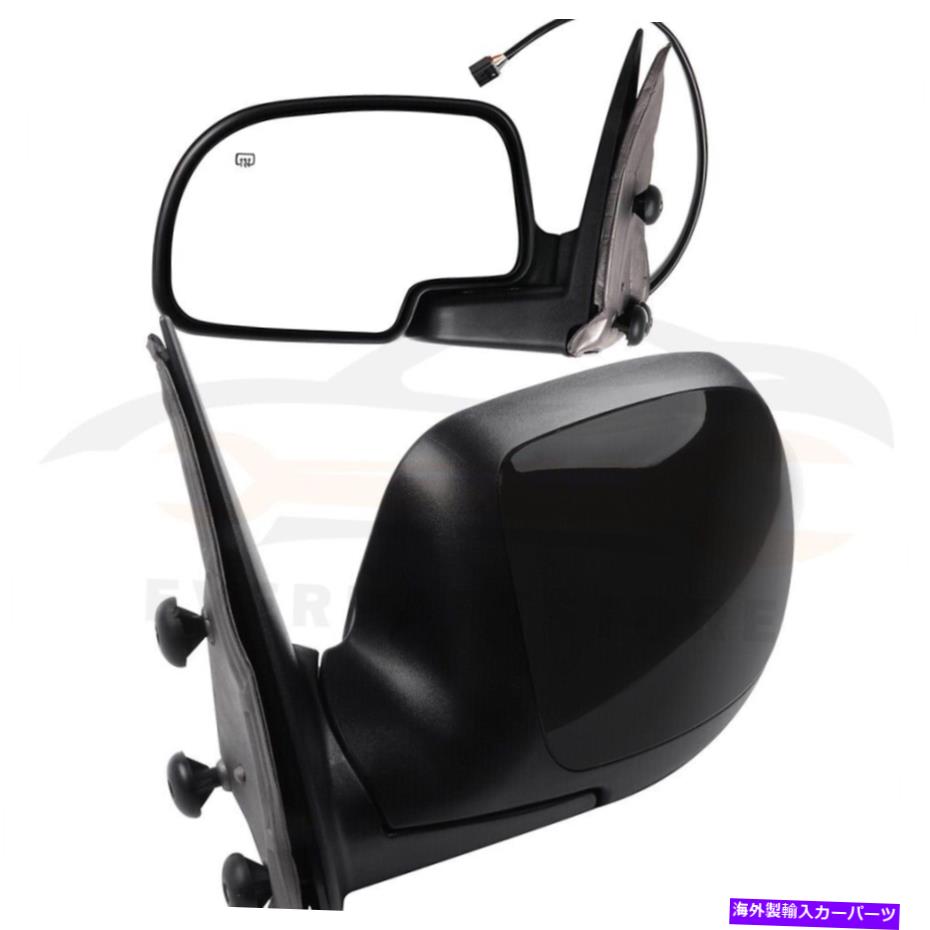 USミラー シボレー郊外1500 GMCパワー加熱サイドビュー外観ミラーペアマニュアル For Chevy Suburban 1500 GMC Power Heated Side View Exterior Mirrors Pair Manual【並行輸入品】