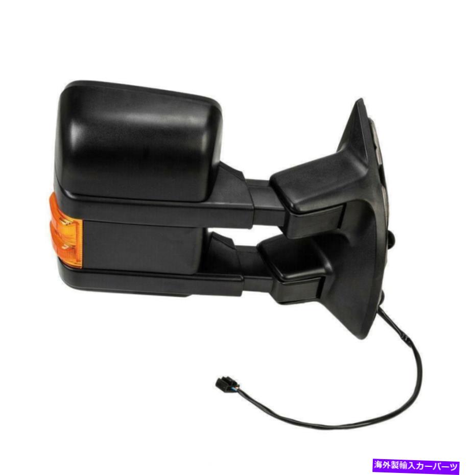 USミラー 2008-2016のけん引鏡 Towing Mirror For 2008-2016 F-350 Super Duty Amber LED Signal Power one RH【並行輸入品】
