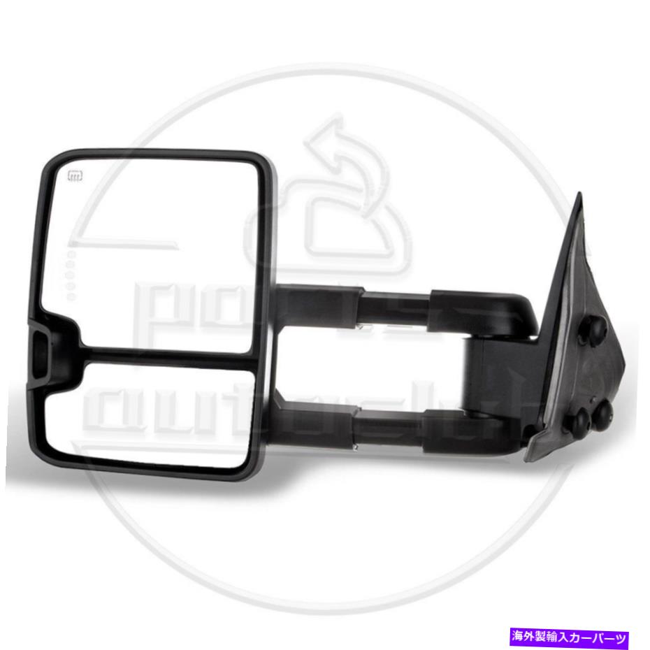 USミラー 03-06シルバラードシエラパワー加熱LED信号牽引ビューミラーの左LH側 Left LH Side For 03-06 Silverado Sierra Power Heated LED Signal Tow View Mirror【並行輸入品】