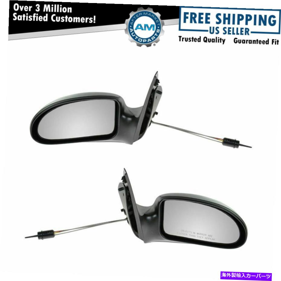USミラー マニュアルリモートミラーペアセット02-07フォードフォーカスの左lh＆右RH Manual Remote Mirrors Pair Set Left LH & Right RH for 02-07 Ford Focus【並行輸入品】