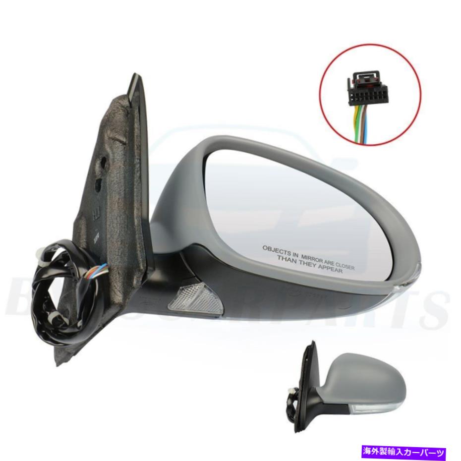 USミラー 2010年5月5日のRHサイドミラーVWジェッタフォルダウェイパワー加熱水たまり RH Side Mirror For 05-2010 VW Jetta Foldaway Power Heated Puddle Light【並行輸入品】