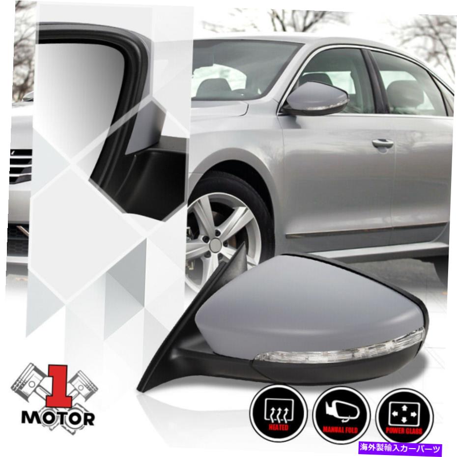 USミラー [左] 2012年VWパッサットのドライバーサイドパワー+加熱ドアミラーガラス信号 [Left] Driver Side Powered+Heated Door Mirror Glass Signal for 2012 VW Passat【並行輸入品】