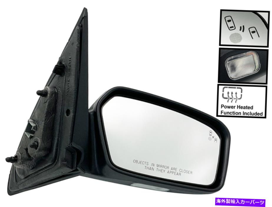 USミラー リアビューミラーのために加熱されたBSD Puddle 2010-2012 FusionMilan助手席側 For Rear View Mirror Heated BSD Puddle 2010-2012 FUSION MILAN Passenger Side【並行輸入品】