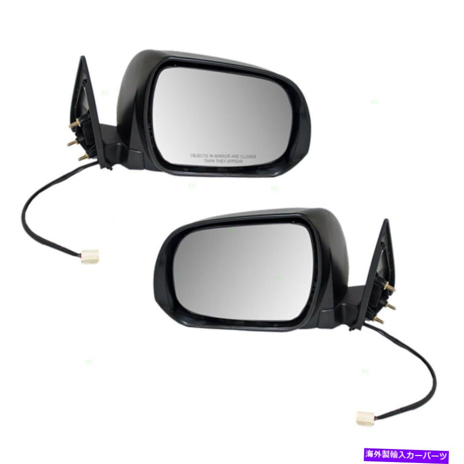 USミラー トヨタハイランダー＆ハイブリッド08-13サイドビューパワーミラーのセットに適合 Fits Toyota Highlander & Hybrid 08-13 Set of Side View Power Mirrors Heated【並行輸入品】