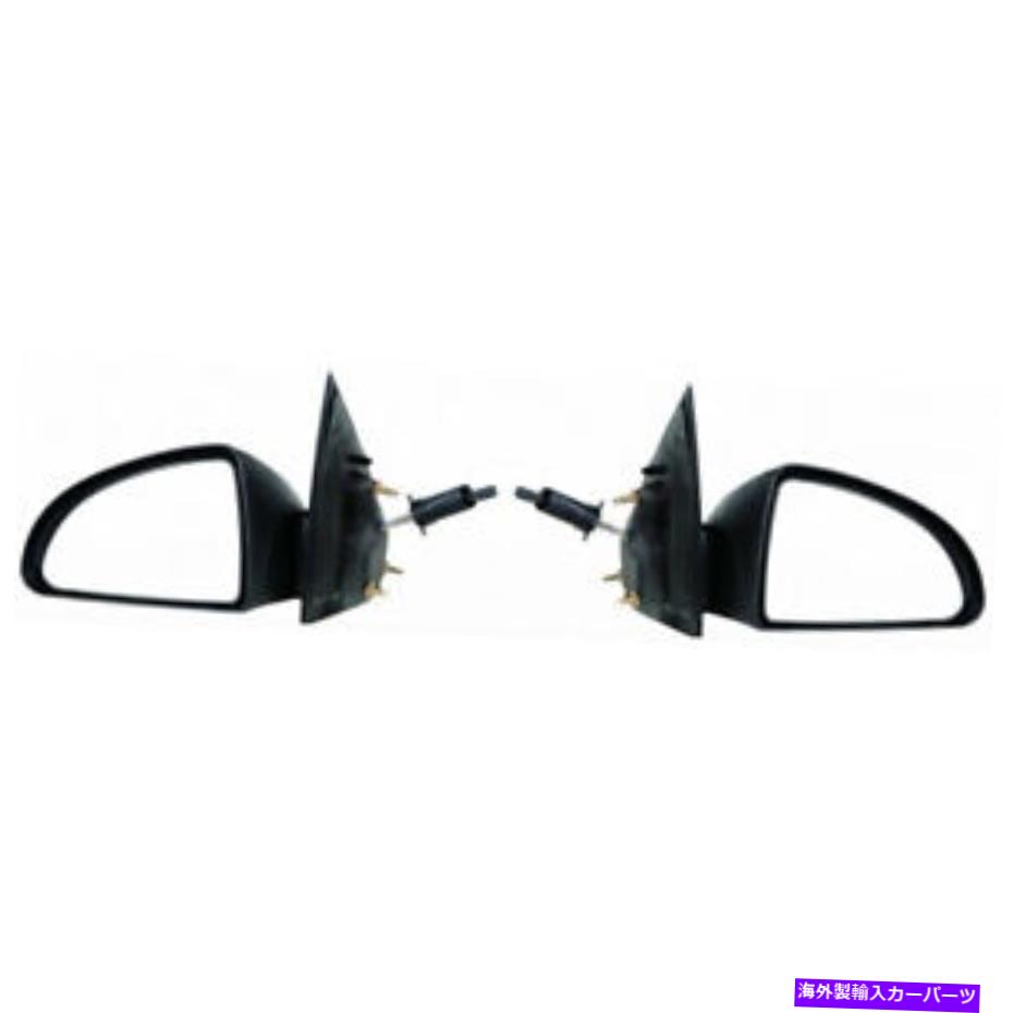 USミラー 2005-2010のポンティアックG5ドアミラーペアドライバーと乗客側のテクスチャ For 2005-2010 Pontiac G5 Door Mirror Pair Driver and Passenger Side Textured【並行輸入品】