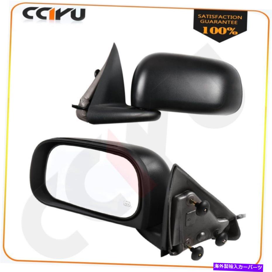USミラー cciyu右+左側の黒い鏡2005-11ダッジダコタのために加熱されたクリアパワー CCIYU Right+Left Side Black Mirrors Clear Power Heated For 2005-11 Dodge Dakota【並行輸入品】