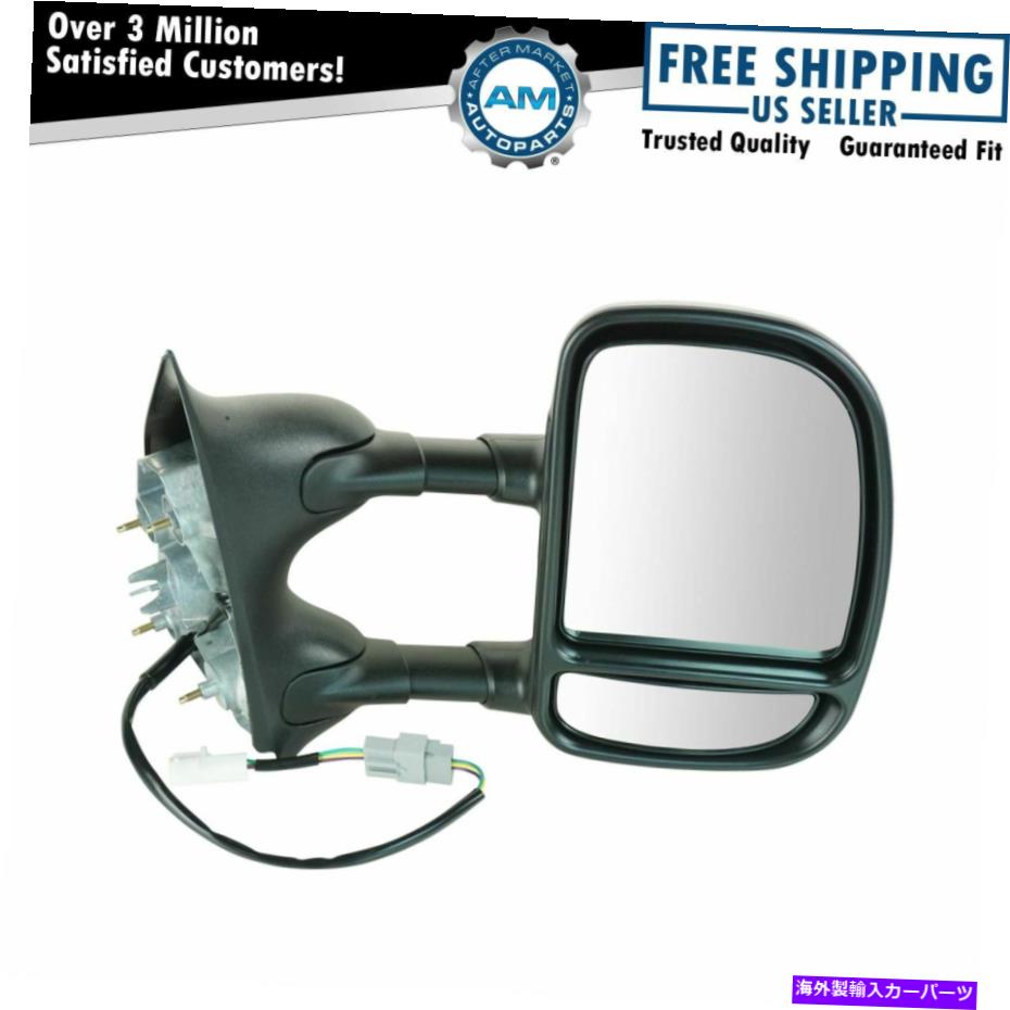 USミラー 99-07スーパーデューティトラックのけん引パワーサイドビュードアミラー右RH Towing Power Side View Door Mirror Passenger Right RH for 99-07 Super Duty Truck【並行輸入品】
