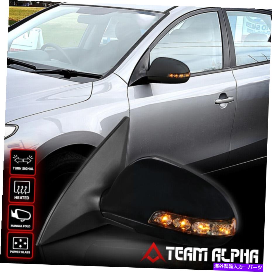 USミラー フィット2009-2012 Elantra [Power+Heated+Signal]左サイドマニュアルフォールドOEスタイルミラー Fits 2009-2012 Elantra[POWER+HEATED+SIGNAL]Left Side Manual Fold OE Style Mirror【並行輸入品】
