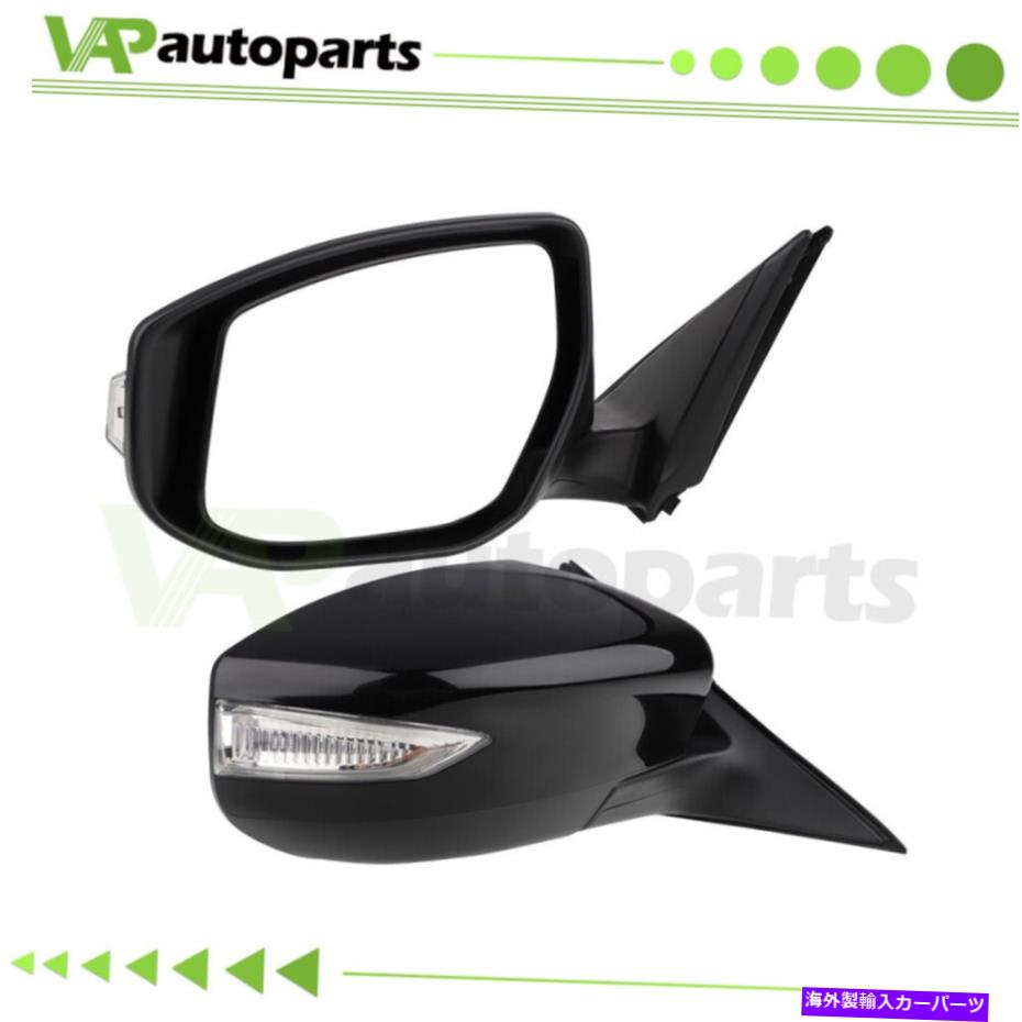 USミラー 13-18の日産アルティマミラーパワー加熱ターンシグナルドライバーと助手席側 For 13-18 Nissan ALTIMA Mirror Power Heated Turn Signal Driver & Passenger Side【並行輸入品】