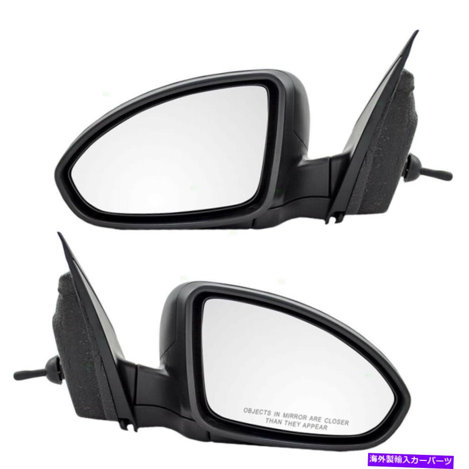 USミラー ペアセットマニュアルリモートサイドビューミラー11-15シボレークルーズ16クルーズリミテッド Pair Set Manual Remote Side View Mirrors for 11-15 Chevy Cruze 16 Cruze Limited【並行輸入品】