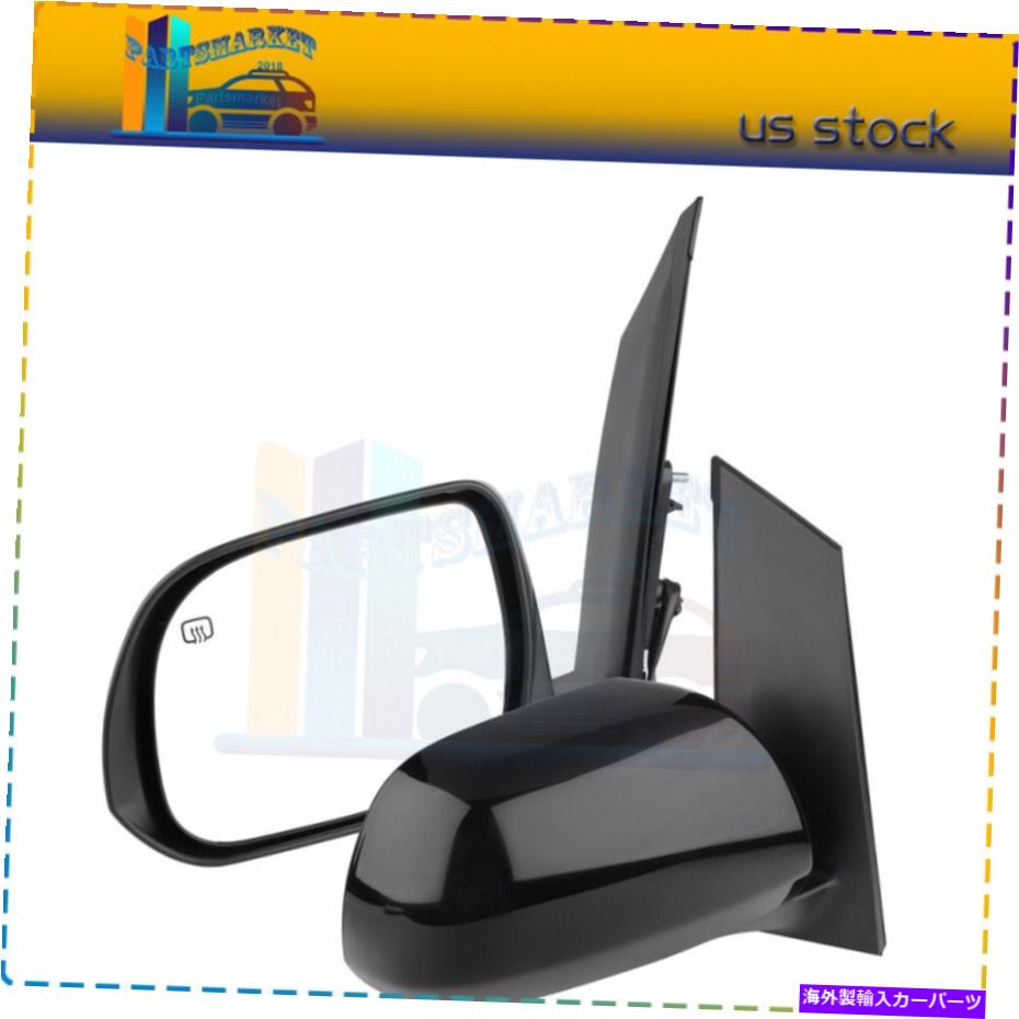 USミラー ミラーパワー加熱信号ブラック左と右側フィット2011-17トヨタシエナ Mirror Power Heated Signal Black Left & Right Side Fits 2011-17 Toyota SIENNA【並行輸入品】