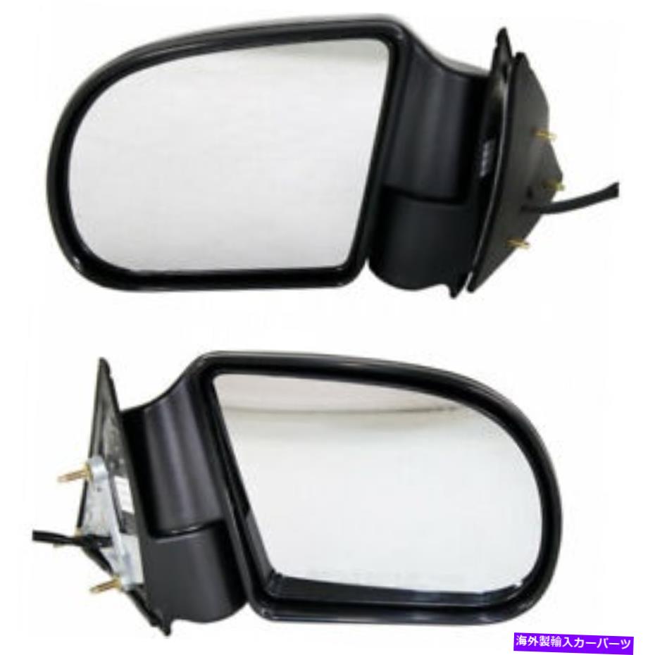 USミラー Chevy S10の場合、1994-2004ドアミラーLHとRH |ペア|非折りたたみ電力 For Chevy S10 Pick Up 1994-2004 Door Mirror LH and RH | Pair | Non-Folding Power【並行輸入品】