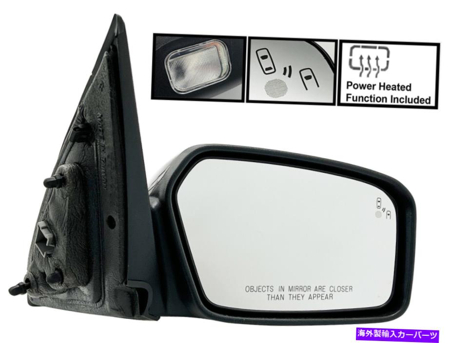 USミラー 2010-2012 Fusion Milan Door Mirror Heated Blink Spoted Puddle Paddle Passenger Side For 2010-2012 FUSION MILAN Door Mirror Heated Blind Spot Puddle Passenger Side【並行輸入品】