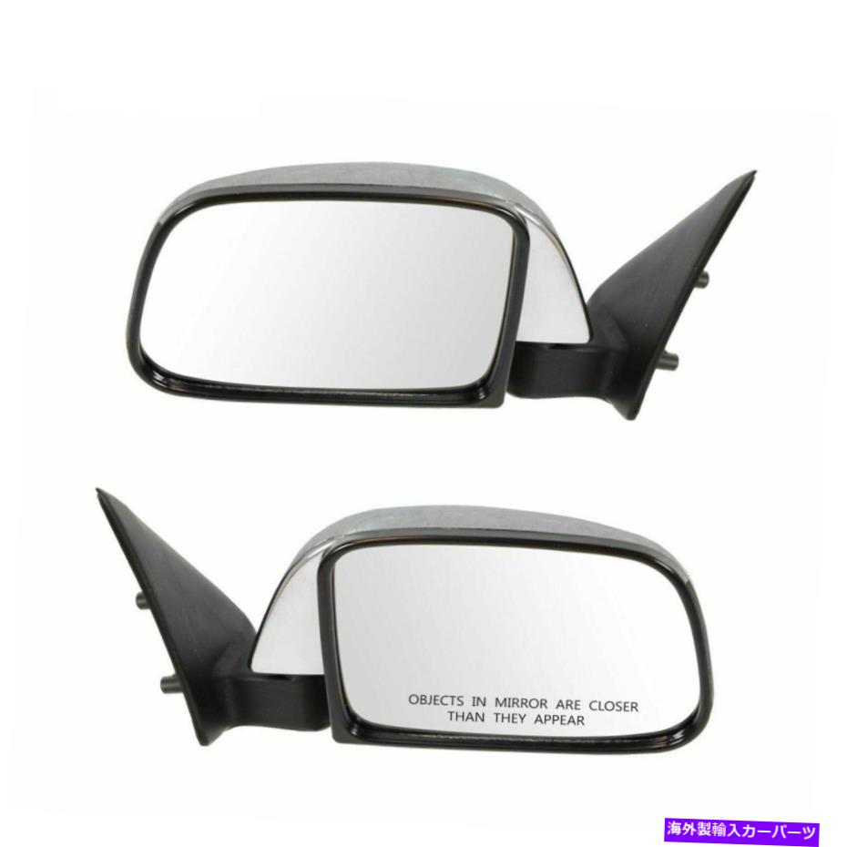 USミラー マニュアルサイドビューミラー1989-1995ピックアップ用にセット左と右ペア Manual Side View Mirrors Chrome Left & Right Pair Set For 1989-1995 Pickup【並行輸入品】 44,902円