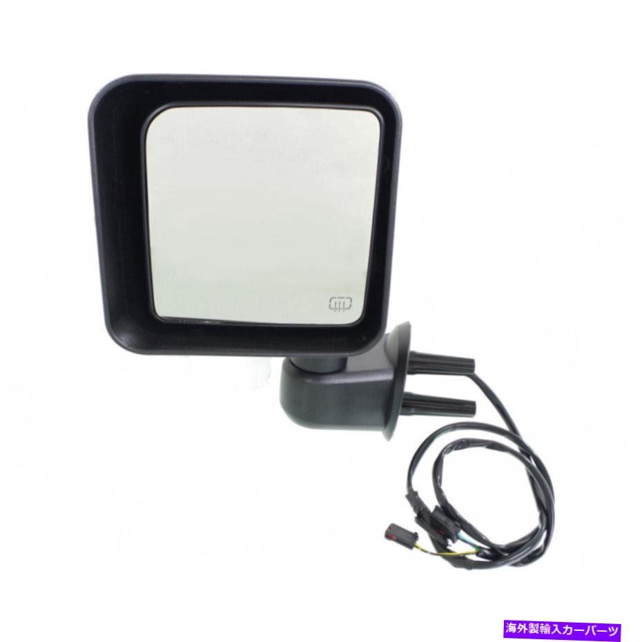 USミラー Jeep Wrangler 2015-2018ドアミラードライバーサイドの場合|パワー|加熱|テクスチャー For Jeep Wrangler 2015-2018 Door Mirror Driver Side | Power | Heated | Textured【並行輸入品】