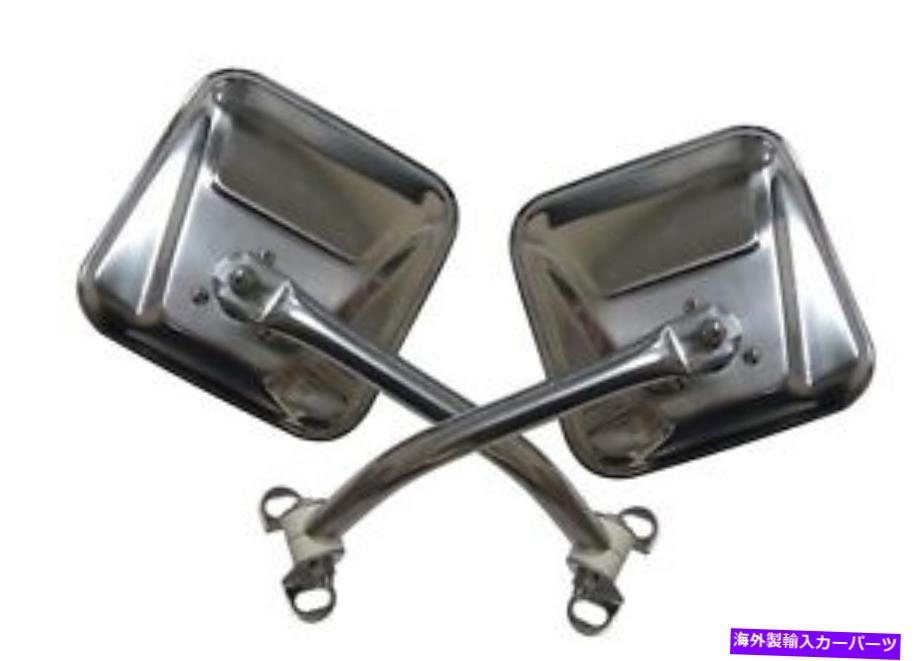 USミラー Rampage 7418サイドミラーキットは76-95 CJ5 CJ7ラングラー（YJ）に適合します Rampage 7418 Side Mirror Kit Fits 76-95 CJ5 CJ7 Wrangler (YJ)【並行輸入品】