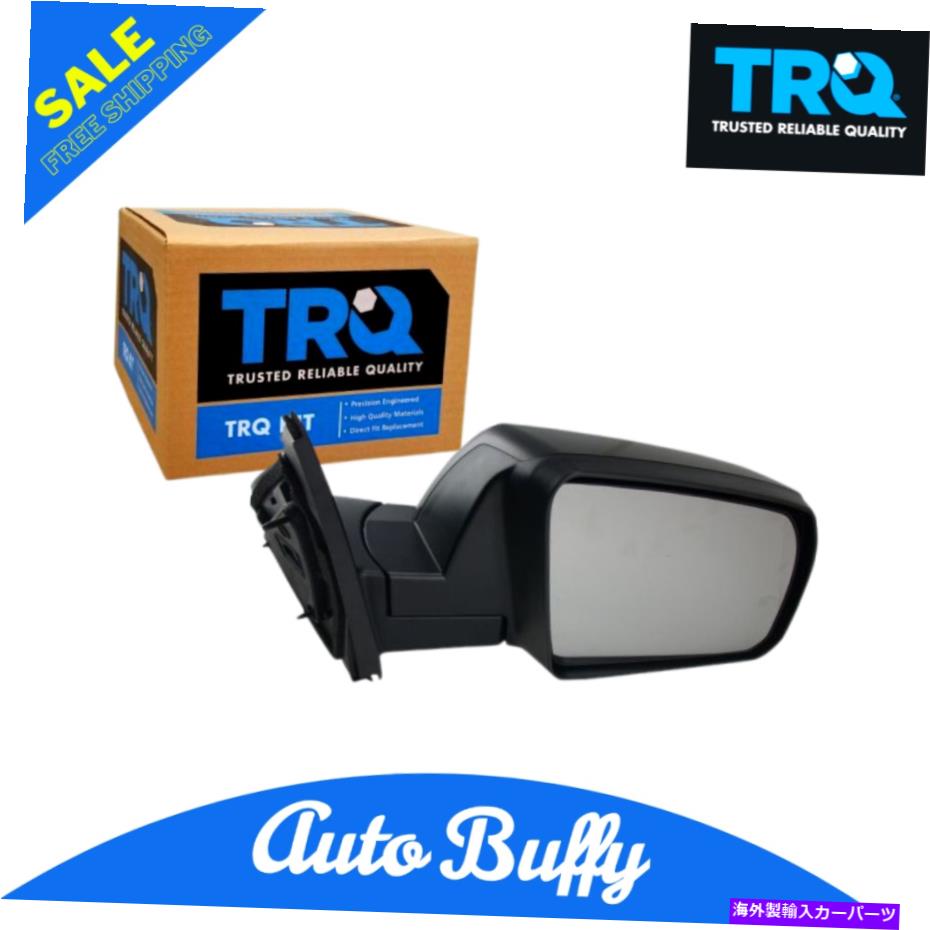 USミラー Tundra SequoiaのためのTRQサイドビューミラーマニュアル TRQ Side View Mirror Manual w/ Black Cap Passenger Right RH for Tundra Sequoia【並行輸入品】