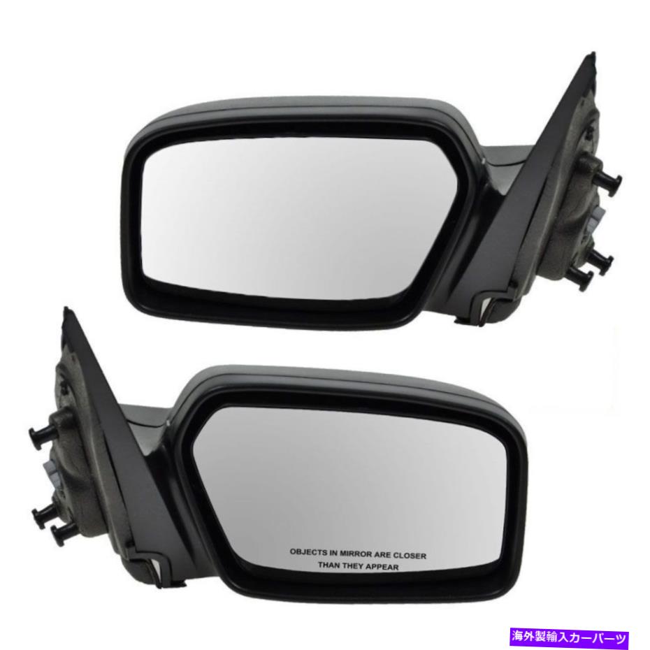USミラー TRQテクスチャパワーサイドミラー06-08ミラノフュージョンのLH＆RHを設定します TRQ Textured Power Side Mirrors Set LH & RH for 06-08 Milan Fusion【並行輸入品】