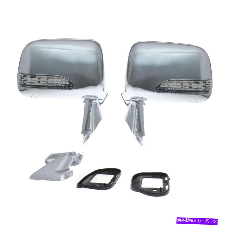 USミラー TOYOTA HILUX N50 60 LN56 85 4RUNNER 88-97トラックLED Chrome Side Mirrorペア FIT TOYOTA HILUX N50 60 LN56 85 4RUNNER 88-97 TRUCK LED CHROME SIDE MIRROR PAIR【並行輸入品】