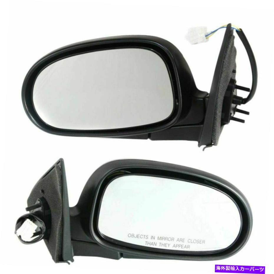 USミラー 00-03日産マキシマのパワーブラック非加熱ミラーペアセット左lh＆右RH Power Black Unheated Mirrors Pair Set Left LH & Right RH For 00-03 Nissan Maxima【並行輸入品】