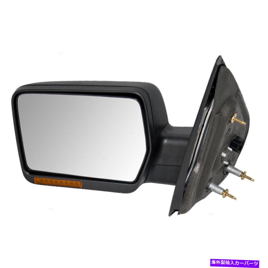 USミラー 2007-2008 F-150のドライバー側の台座タイプのパワーミラーテクスチャーブラック Driver Side Pedestal Type Power Mirror Textured Black for 2007-2008 F-150【並行輸入品】